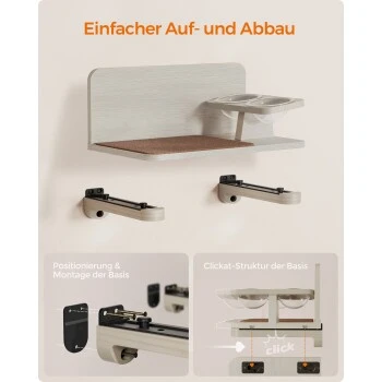 FEANDREA Clickat Katzen-Futterstation Erhöht 4 FEANDREA Clickat Katzen-Futterstation Erhöht – Bild 2