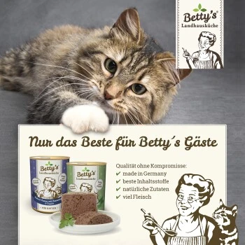Betty's Landhausküche Frischebeutel Huhn & Fasan 12 X 100g Für Katze 6 Betty's Landhausküche Frischebeutel Huhn & Fasan 12 X 100g Für Katze – Bild 4