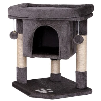 Lionto Kratzbaum 60 Cm Dunkelgrau 3 Lionto Kratzbaum 60 Cm Dunkelgrau