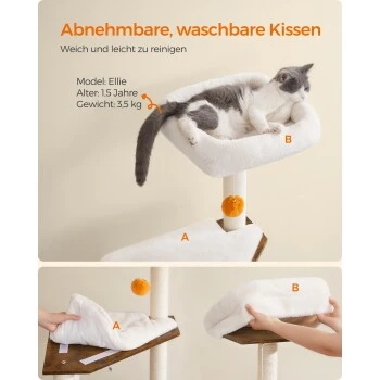 FEANDREA Kratzbaum Mit Croomer Braun 7 FEANDREA Kratzbaum Mit Croomer Braun – Bild 5