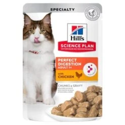 Neu eingetroffen 8 Hill's Science Plan Perfect Digestion Adult Mit Huhn 12x85g