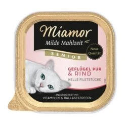 Geschäft Für Katzenbedarf 11 Miamor Milde Mahlzeit Senior Geflügel & Rind 16x100 G