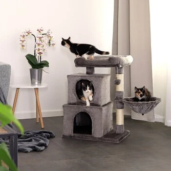 Lionto Kratzbaum 70 Cm Dunkelgrau 4 Lionto Kratzbaum 70 Cm Dunkelgrau – Bild 2