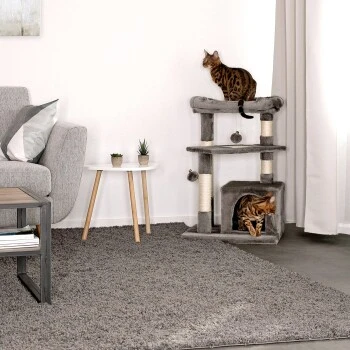 Lionto Kratzbaum, Höhe 75 Cm Dunkelgrau 5 Lionto Kratzbaum, Höhe 75 Cm Dunkelgrau – Bild 3