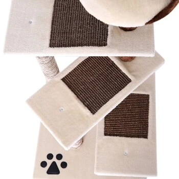 Lionto Kratzbaum, Höhe 100 Cm Beige 5 Lionto Kratzbaum, Höhe 100 Cm Beige – Bild 3