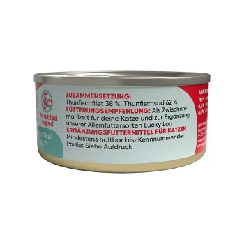 Lucky Lou Zwischenmahlzeit In Jelly 18x70g Thunfischfilet 4 Lucky Lou Zwischenmahlzeit In Jelly 18x70g Thunfischfilet – Bild 2