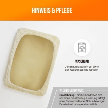 Schlitzohr Ersatzbezug Fensterbankliege 4 Schlitzohr Ersatzbezug Fensterbankliege – Bild 2