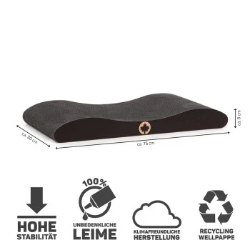 Canadian Cat Company Kratzbrett Comet XL Schwarz 9 Canadian Cat Company Kratzbrett Comet XL Schwarz – Bild 7