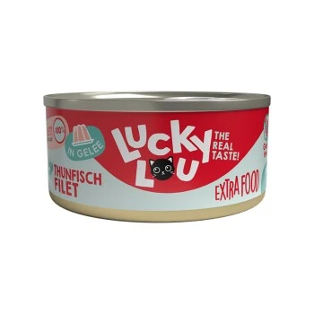 Lucky Lou Zwischenmahlzeit In Jelly 18x70g Thunfischfilet 3 Lucky Lou Zwischenmahlzeit In Jelly 18x70g Thunfischfilet