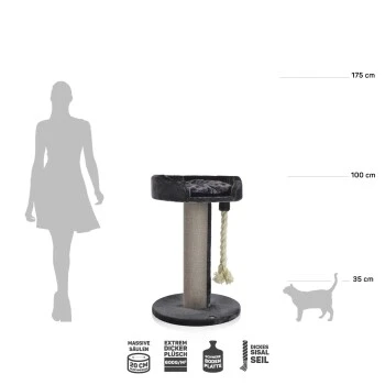 Wagner Canadian Cat Company Kratzbaum Lounge Ontario Grau 4 Wagner Canadian Cat Company Kratzbaum Lounge Ontario Grau – Bild 2